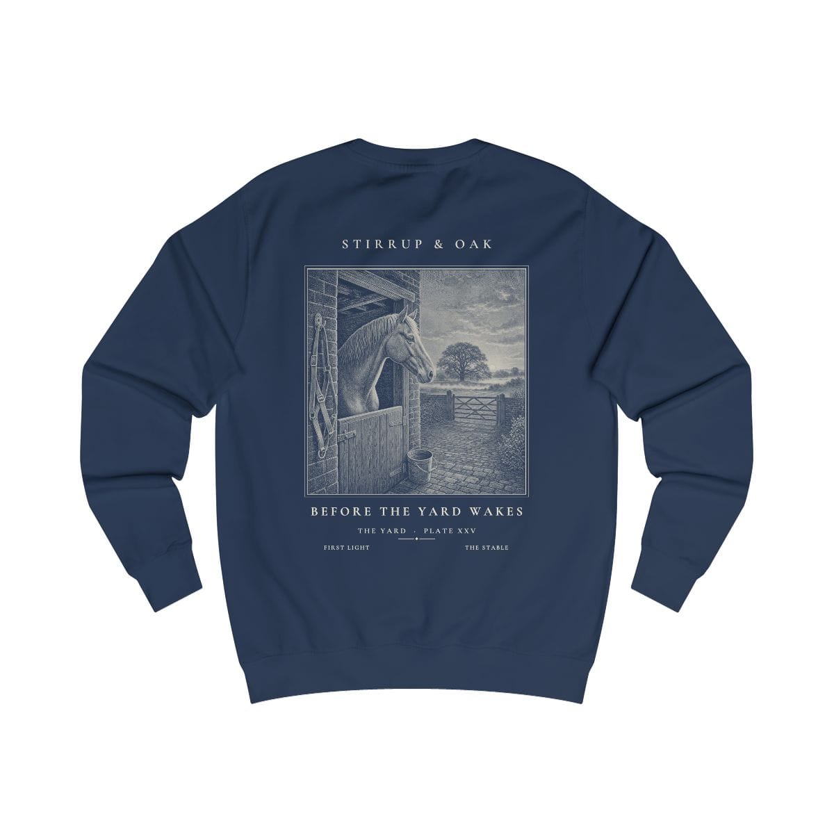 Before the Yard Wakes - Crew Sweatshirt in Oxford Navy