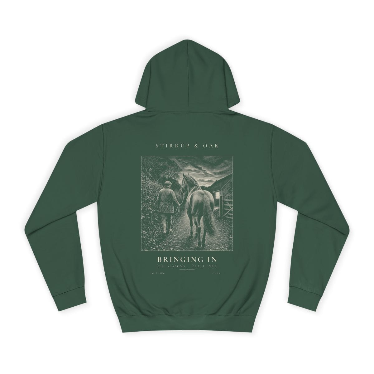Bringing In - Heavyweight Hoodie in Bottle Green