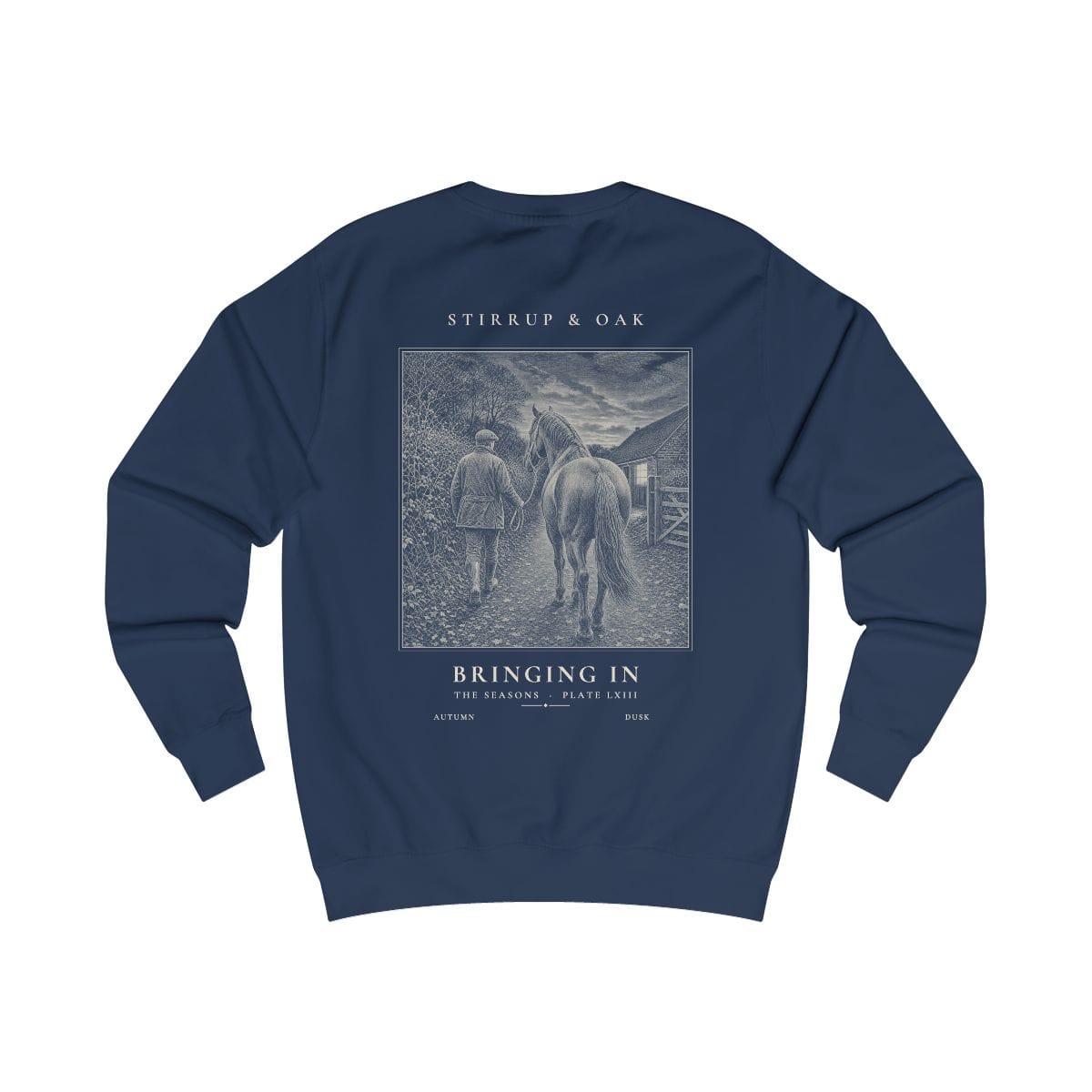 Bringing In - Crew Sweatshirt in Oxford Navy