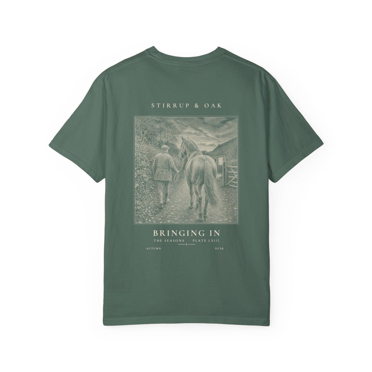 Bringing In - Heavyweight T-Shirt in Blue Spruce