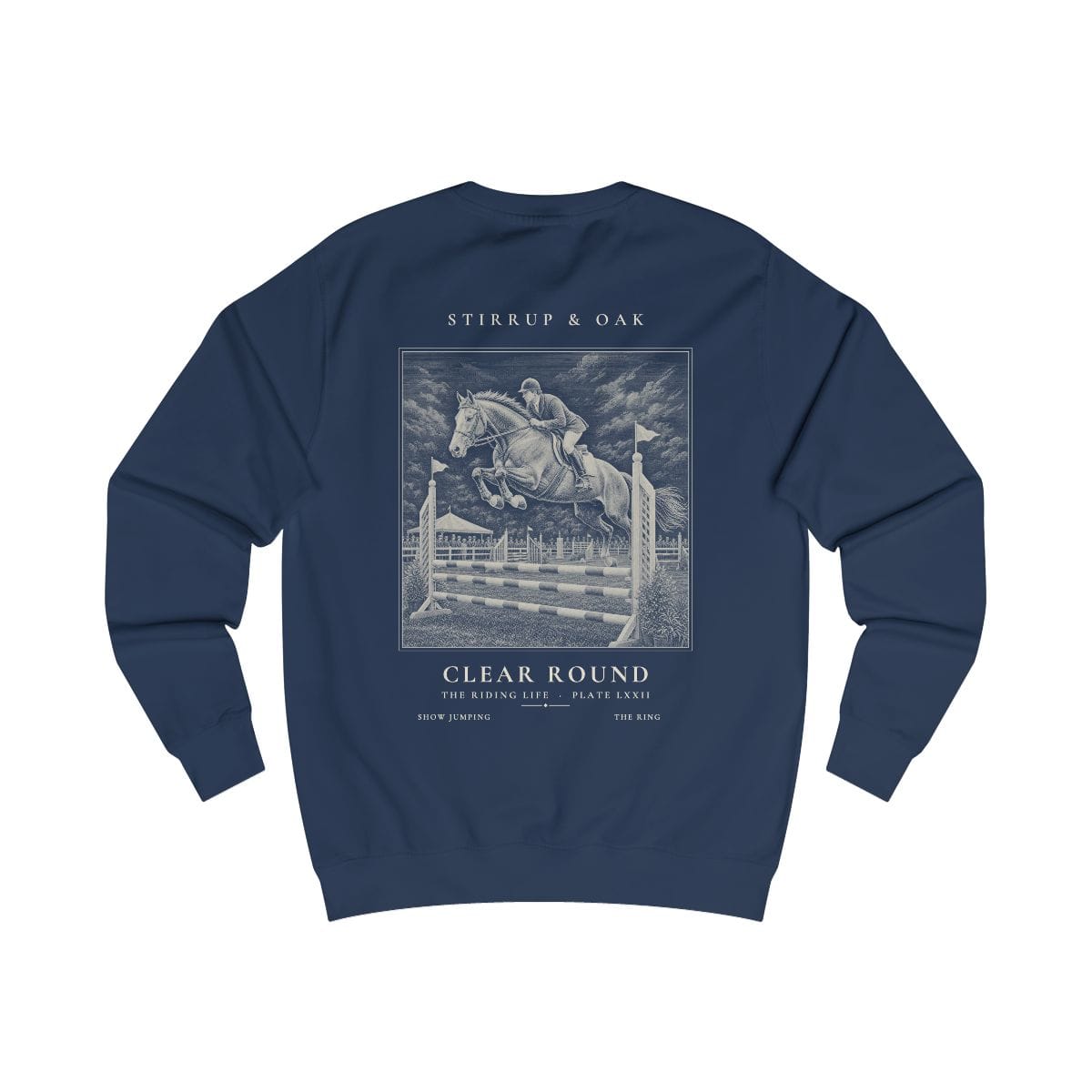 Clear Round - Crew Sweatshirt in Oxford Navy