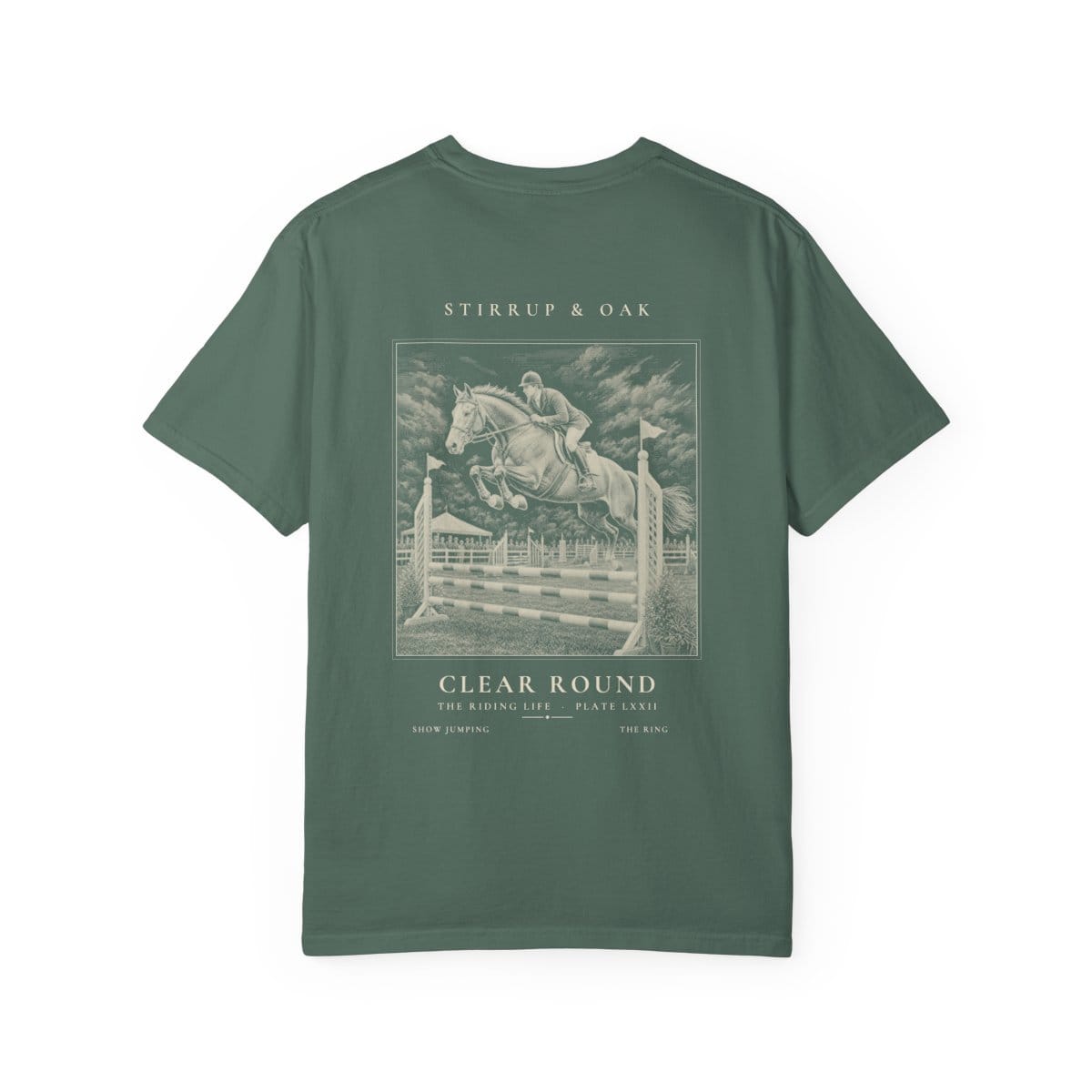 Clear Round - Heavyweight T-Shirt in Blue Spruce