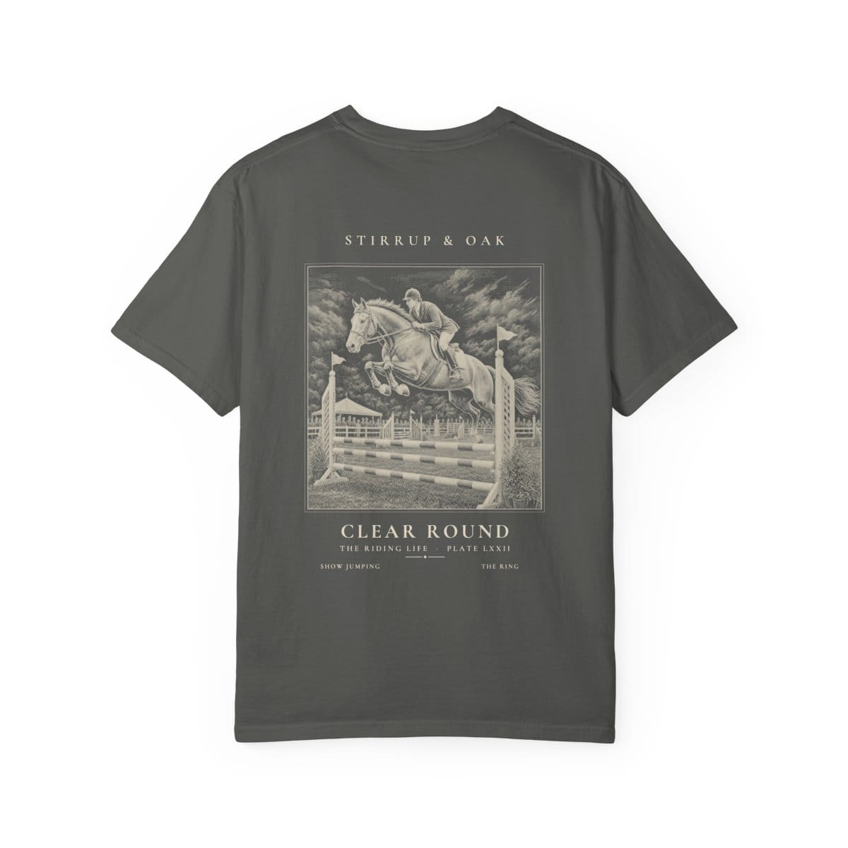 Clear Round - Heavyweight T-Shirt · Pepper / S