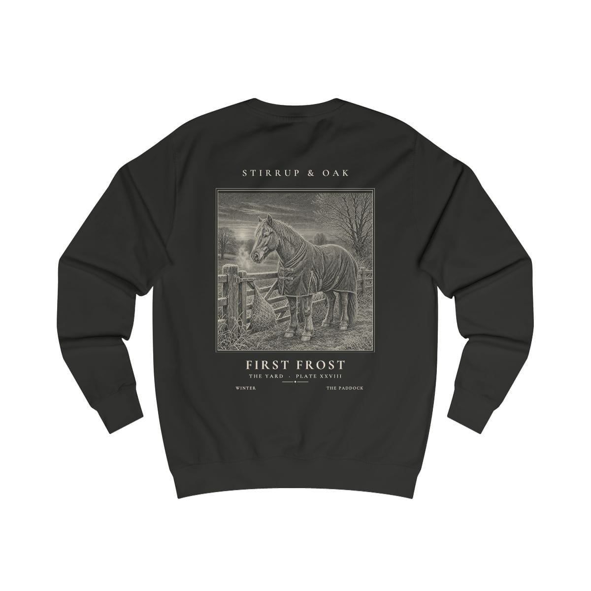 First Frost - Crew Sweatshirt in Jet Black
