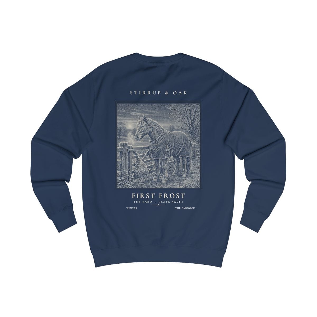 First Frost - Crew Sweatshirt in Oxford Navy