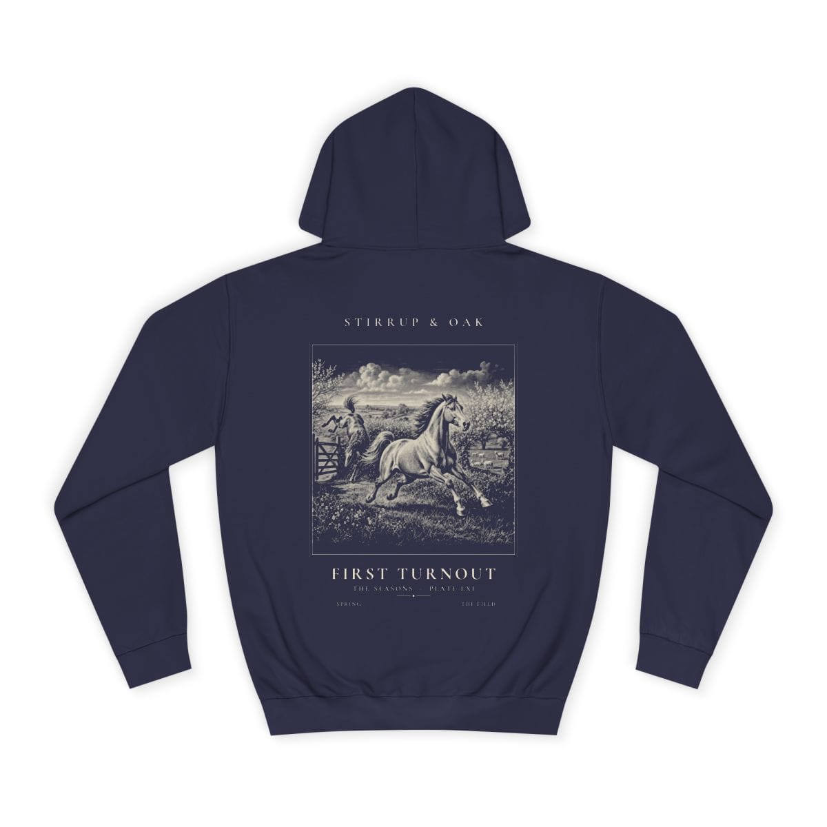 First Turnout - Heavyweight Hoodie in Oxford Navy