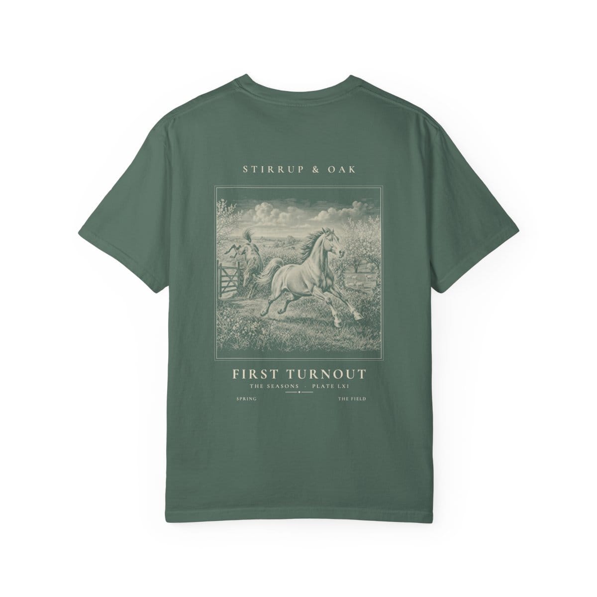 First Turnout - Heavyweight T-Shirt in Blue Spruce