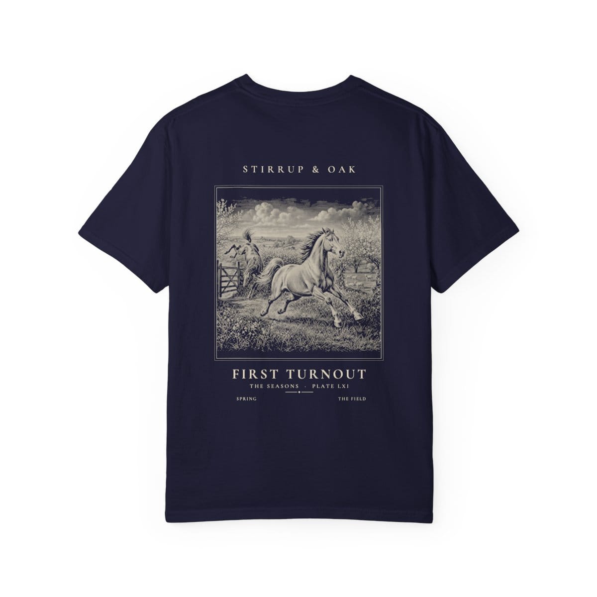 First Turnout - Heavyweight T-Shirt in True Navy