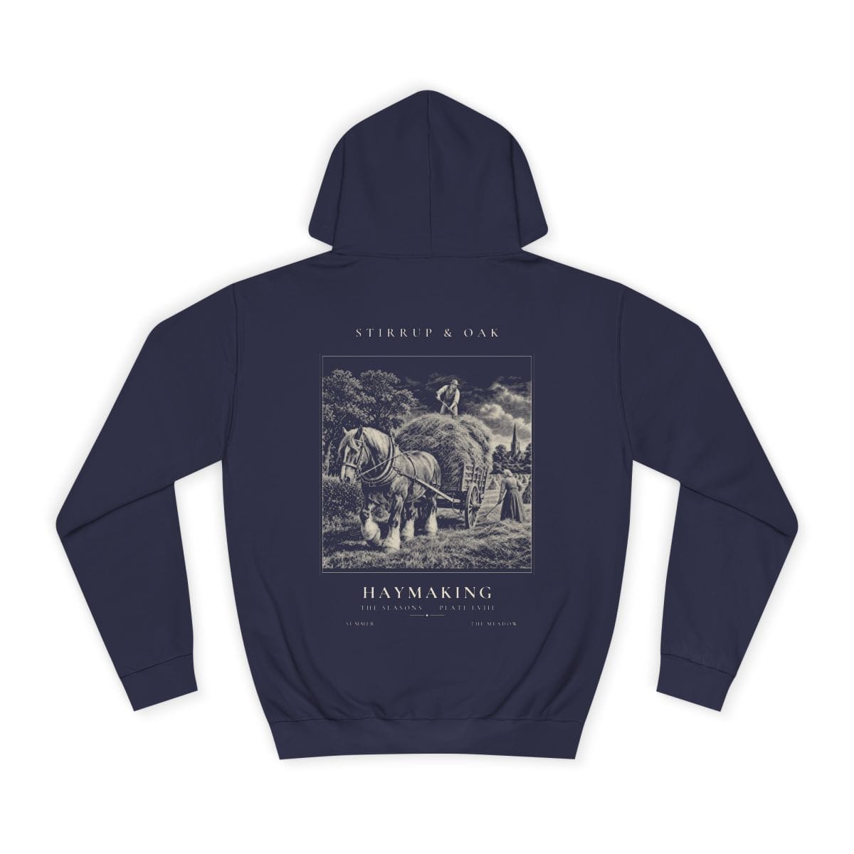 Haymaking - Heavyweight Hoodie in Oxford Navy