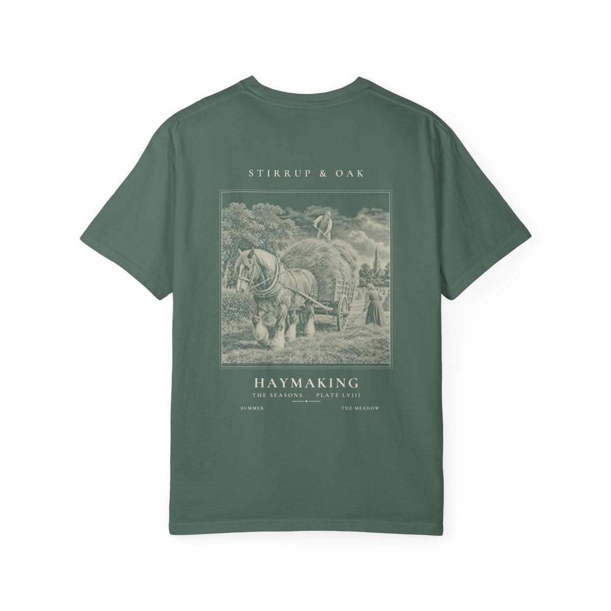 Haymaking - Heavyweight T-Shirt in Blue Spruce