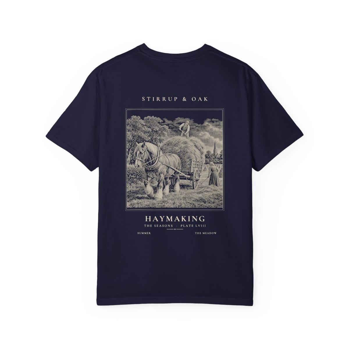 Haymaking - Heavyweight T-Shirt in True Navy