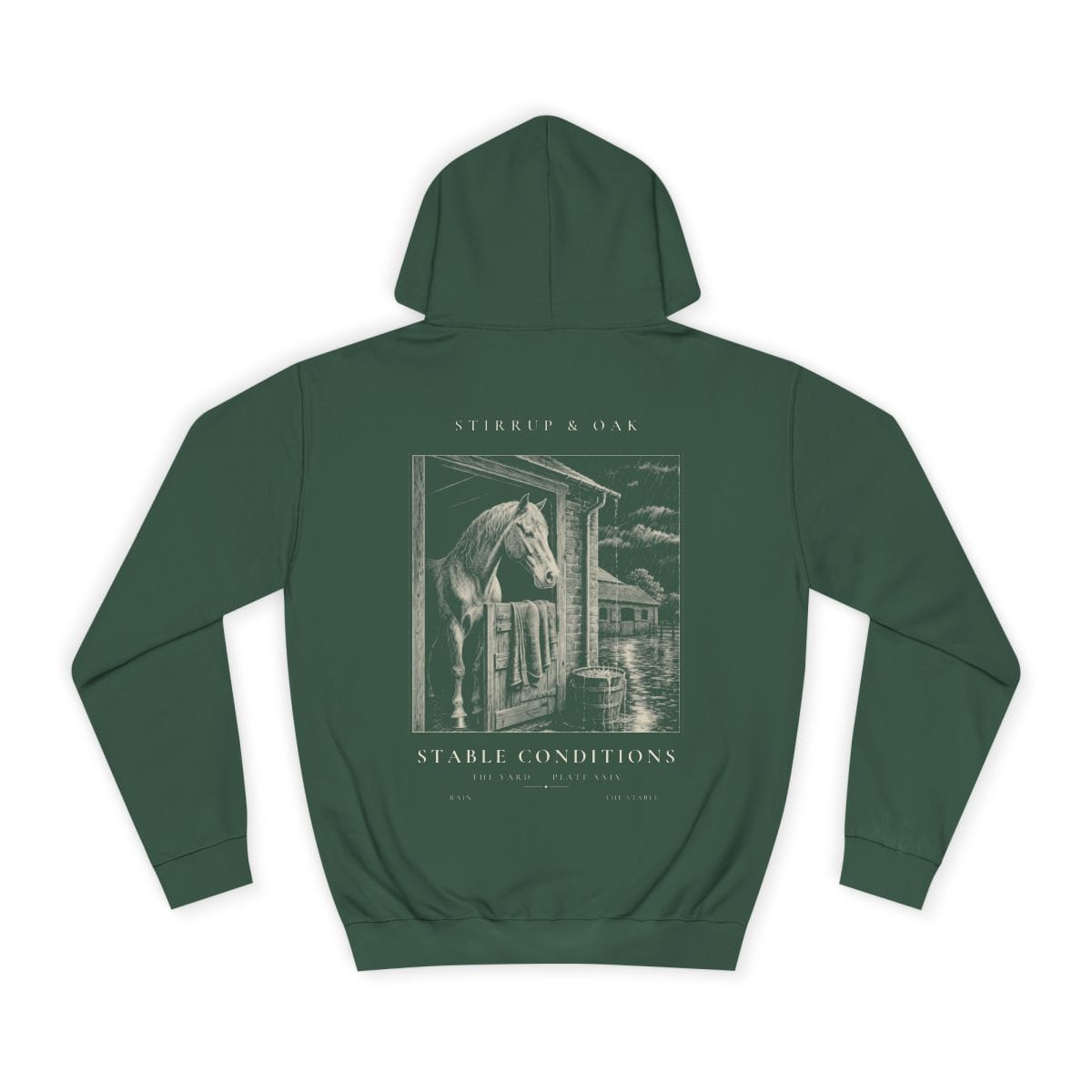 Stable Conditions - Heavyweight Hoodie in Bottle Green