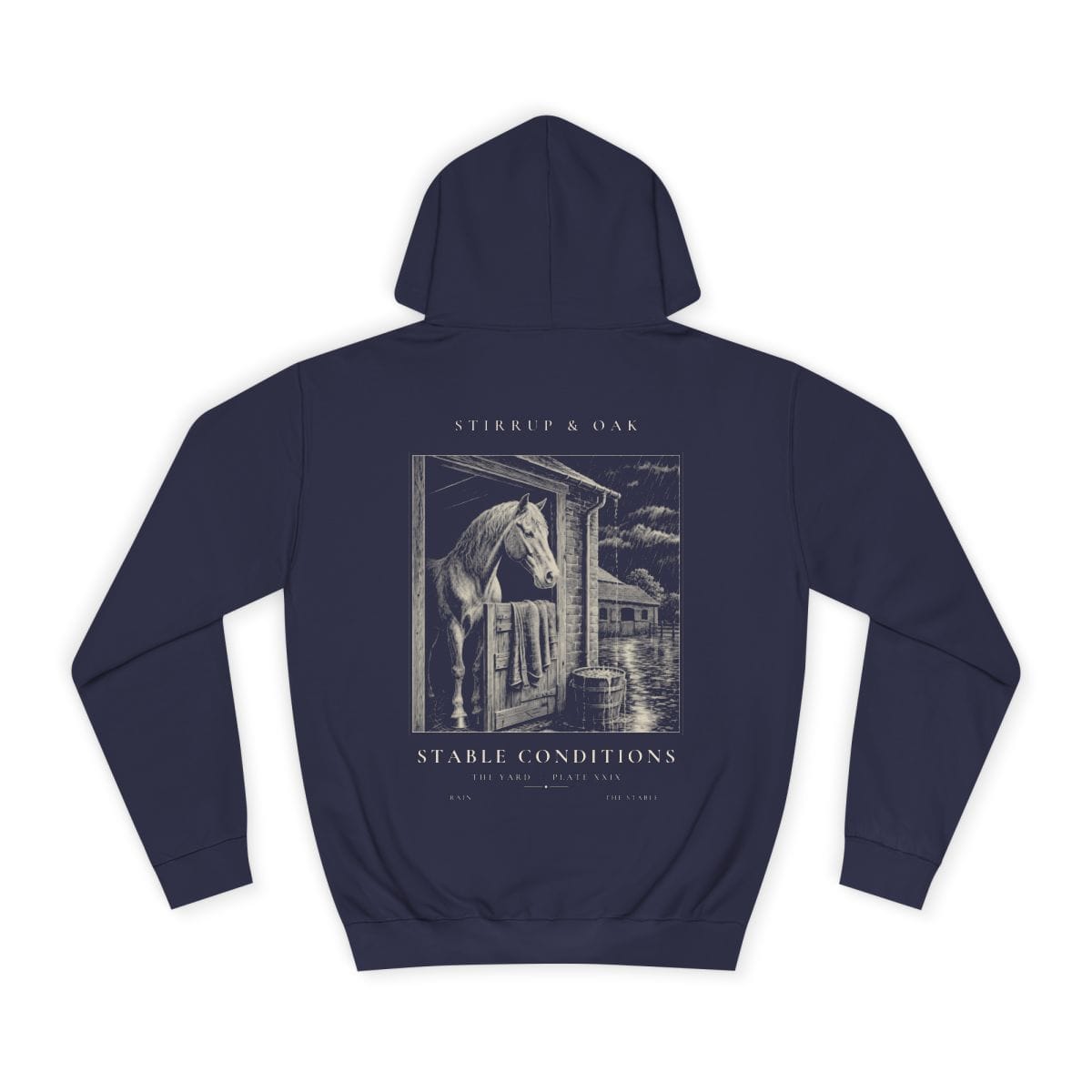 Stable Conditions - Heavyweight Hoodie in Oxford Navy