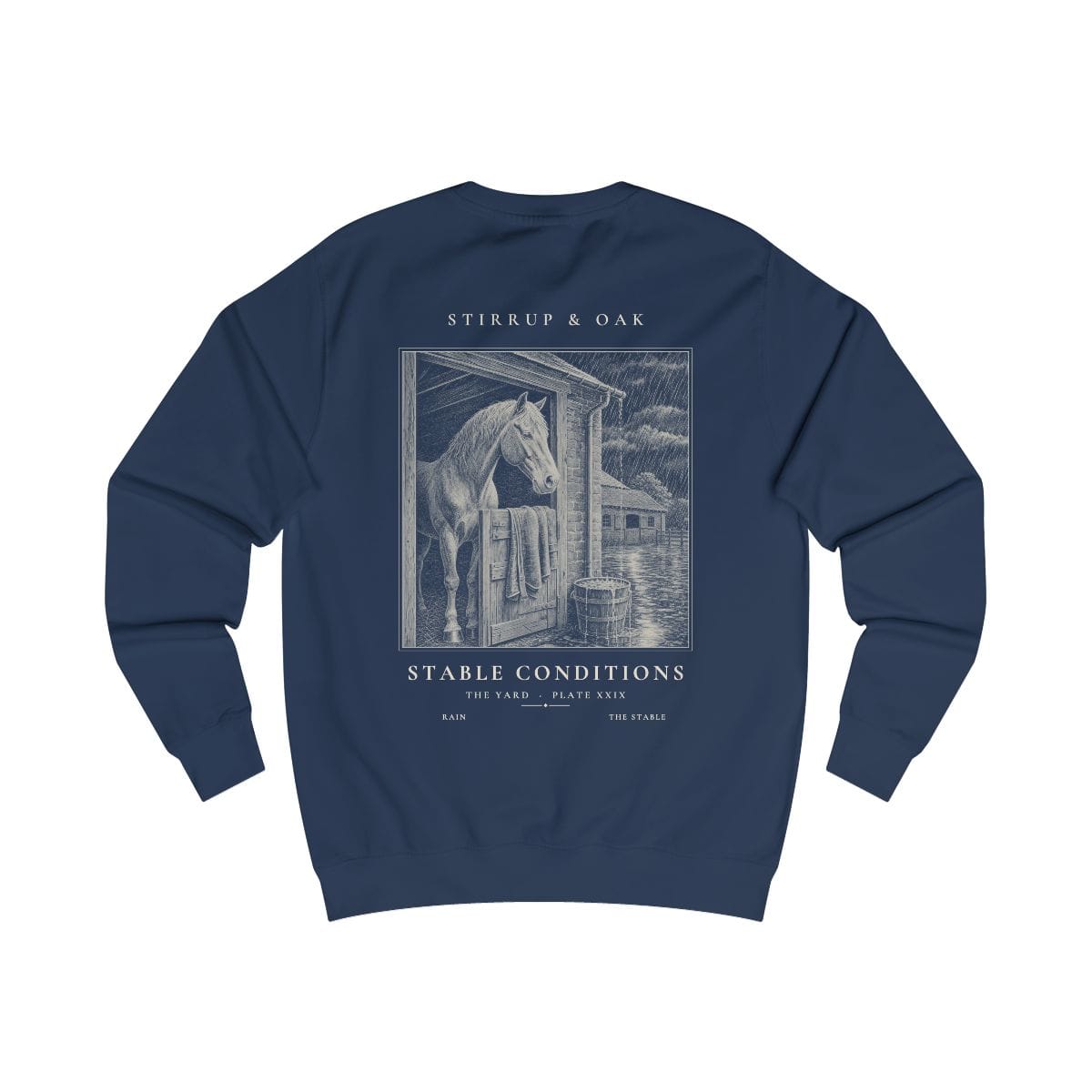 Stable Conditions - Crew Sweatshirt in Oxford Navy