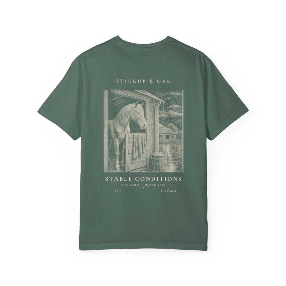 Stable Conditions - Heavyweight T-Shirt in Blue Spruce