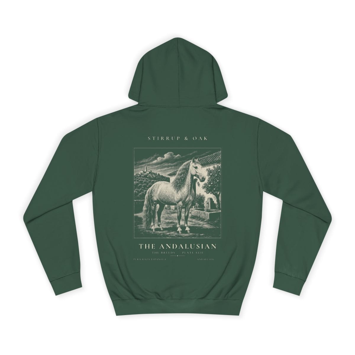 The Andalusian - Heavyweight Hoodie in Bottle Green