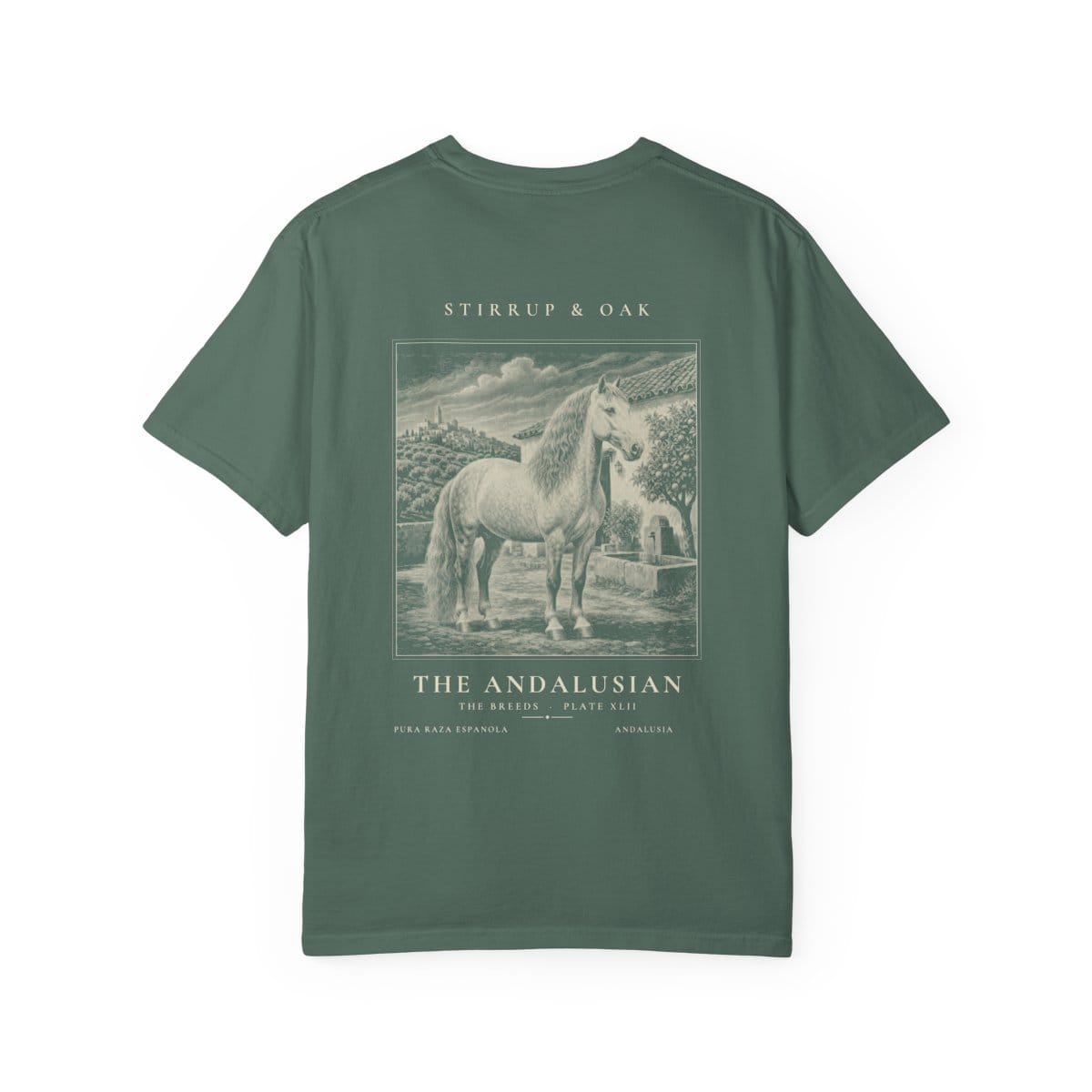 The Andalusian - Heavyweight T-Shirt in Blue Spruce