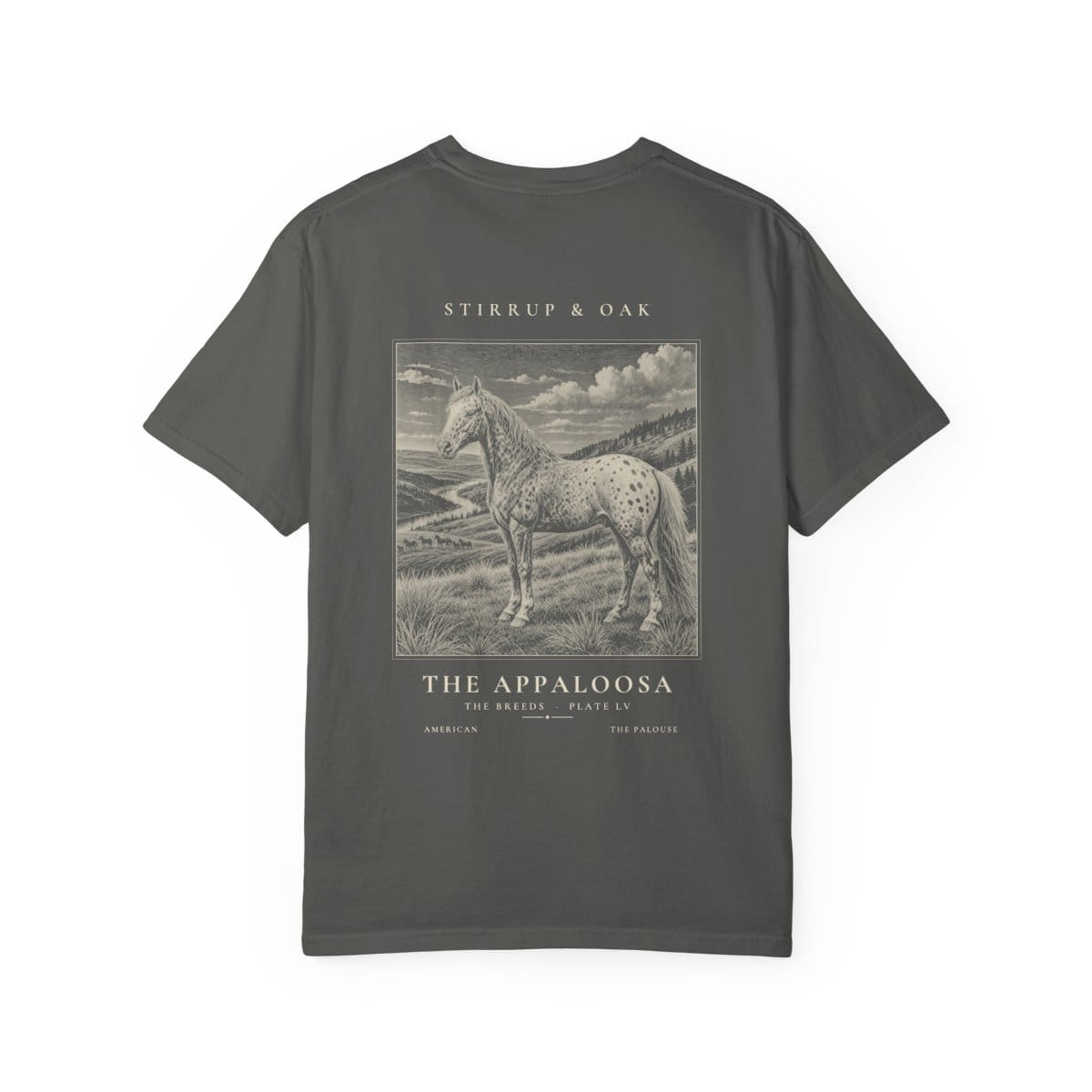 The Appaloosa - Heavyweight T-Shirt · Pepper / S