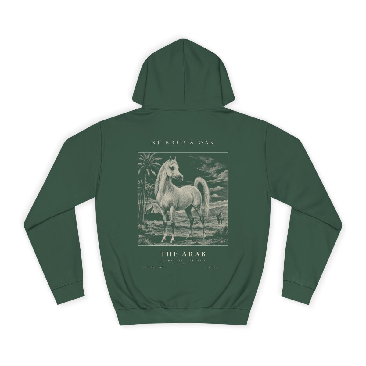 The Arab - Heavyweight Hoodie in Bottle Green
