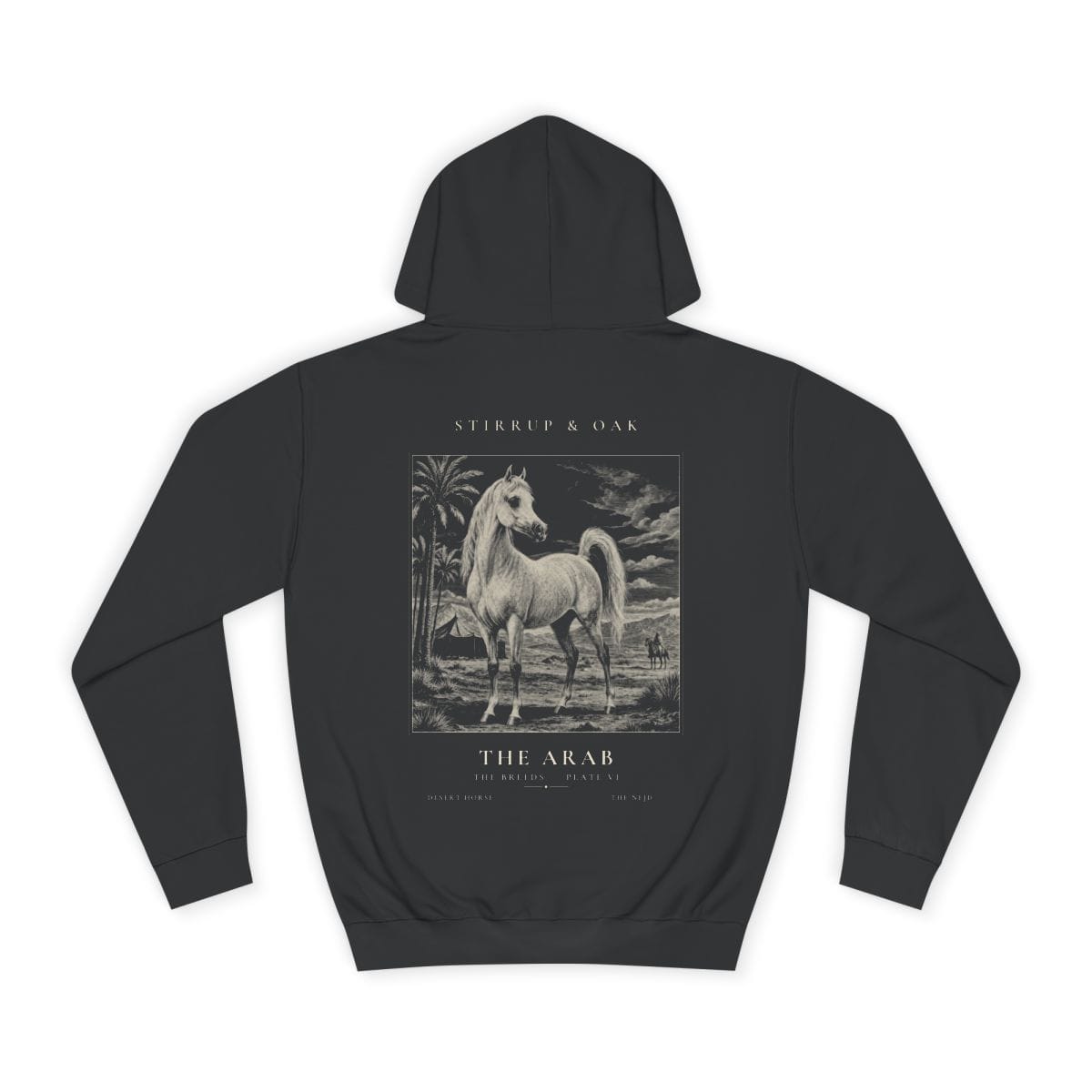 The Arab - Heavyweight Hoodie in Jet Black