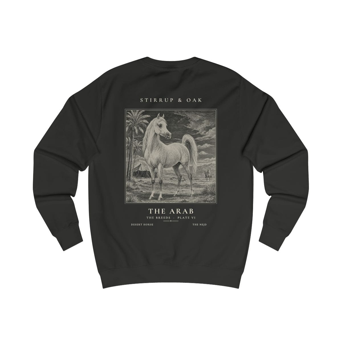 The Arab - Crew Sweatshirt in Jet Black