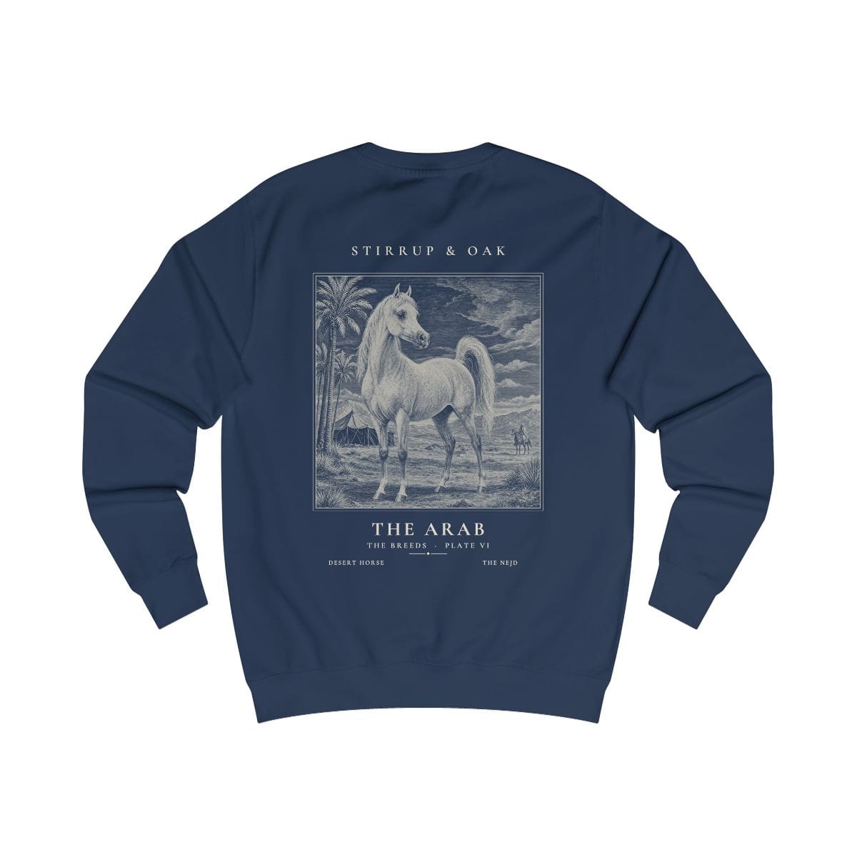 The Arab - Crew Sweatshirt in Oxford Navy