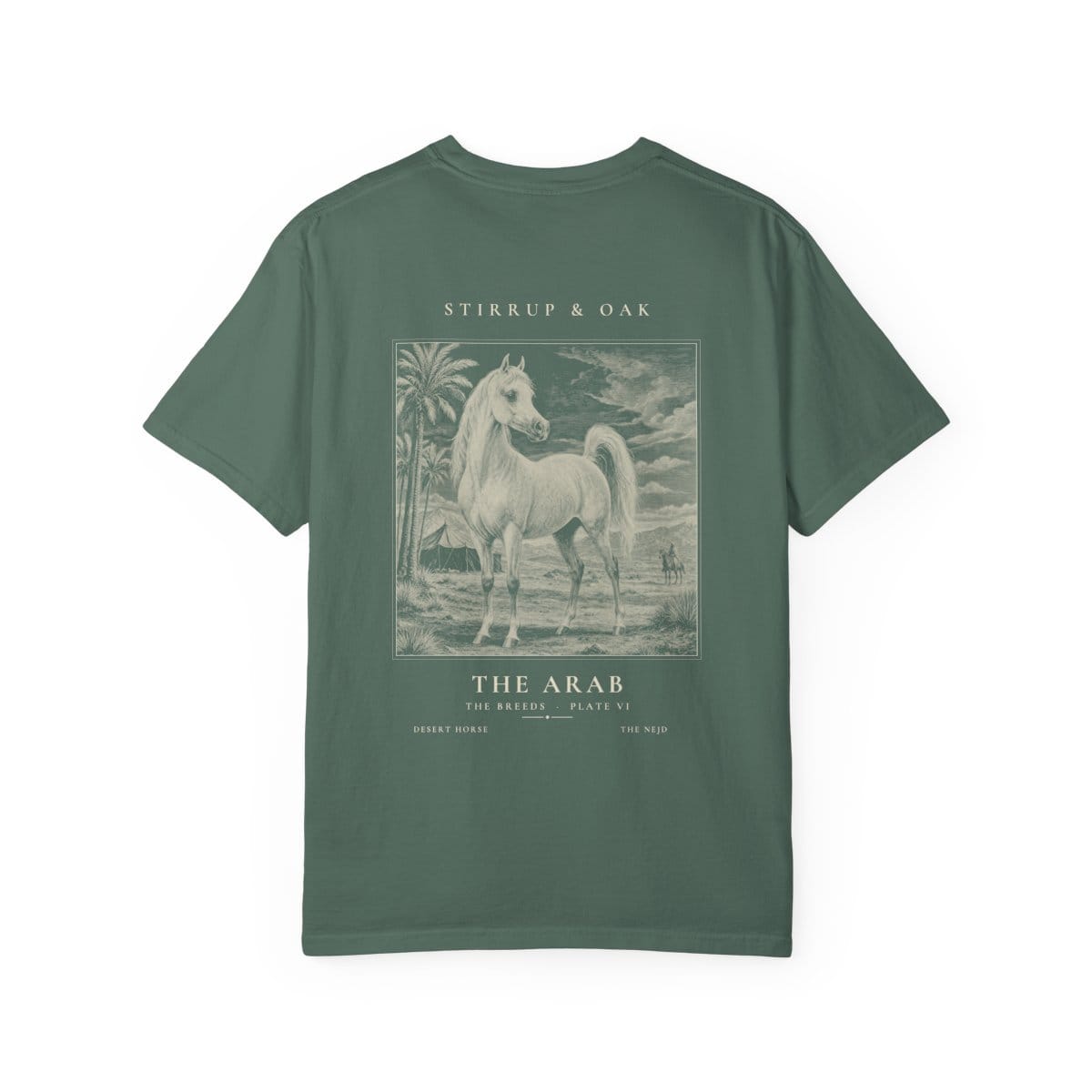 The Arab - Heavyweight T-Shirt in Blue Spruce