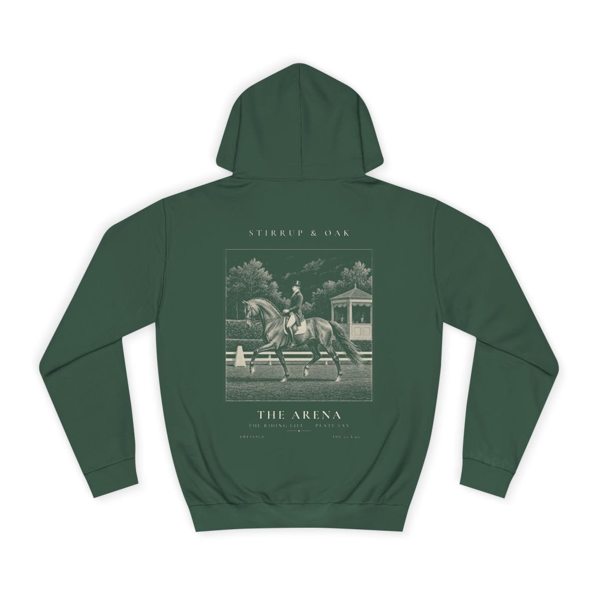 The Arena - Heavyweight Hoodie in Bottle Green