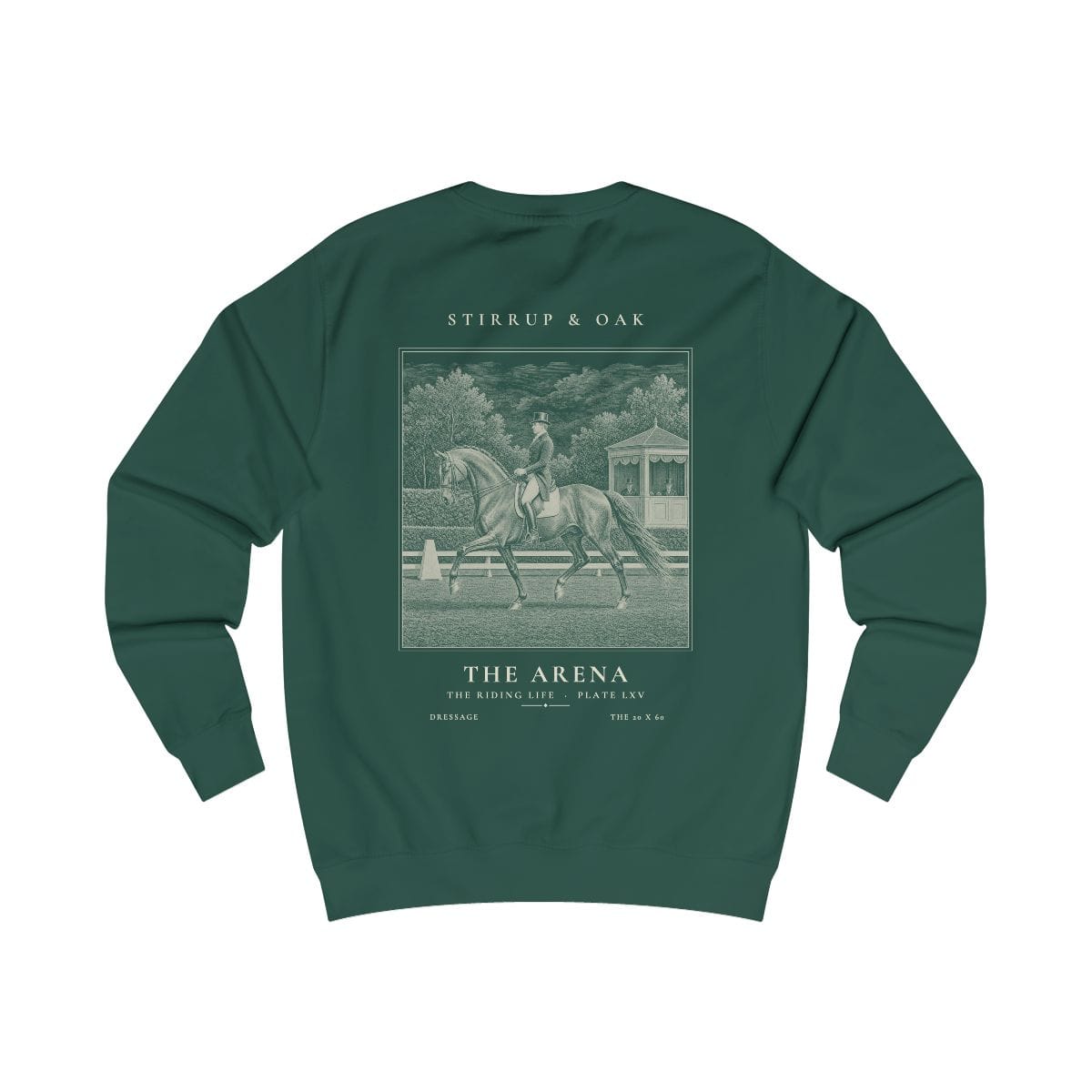 The Arena - Crew Sweatshirt in Bottle Green