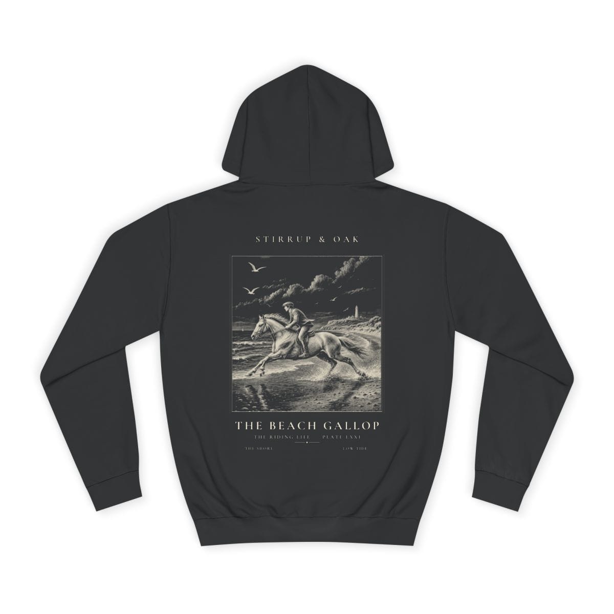 The Beach Gallop - Heavyweight Hoodie · Jet Black / S