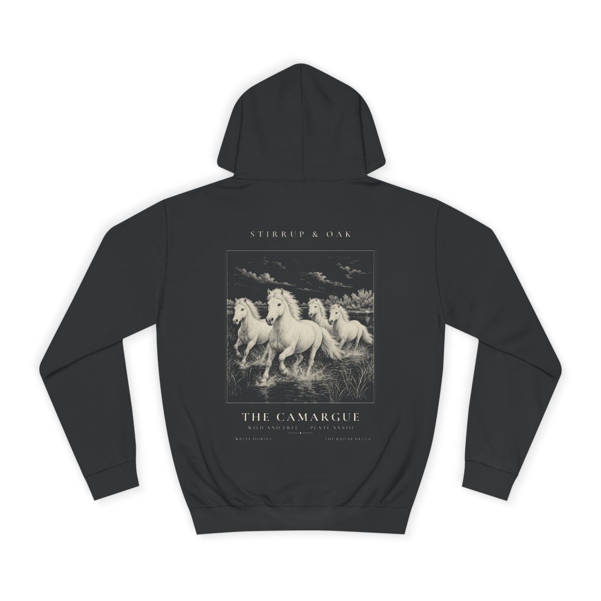The Camargue - Heavyweight Hoodie · Jet Black / S