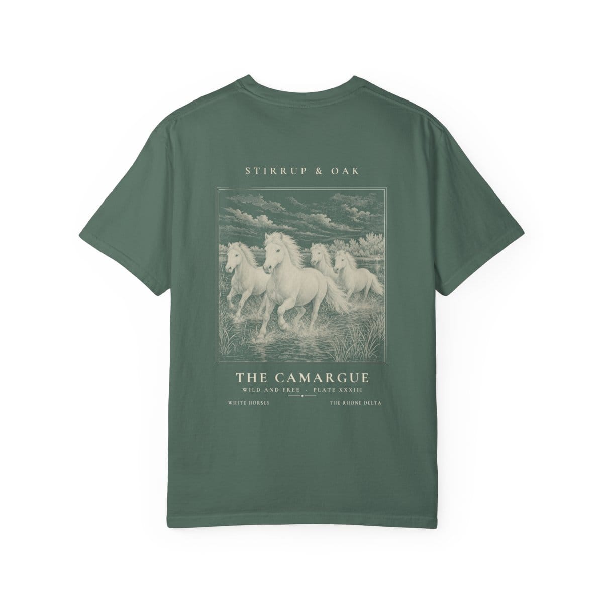 The Camargue - Heavyweight T-Shirt in Blue Spruce