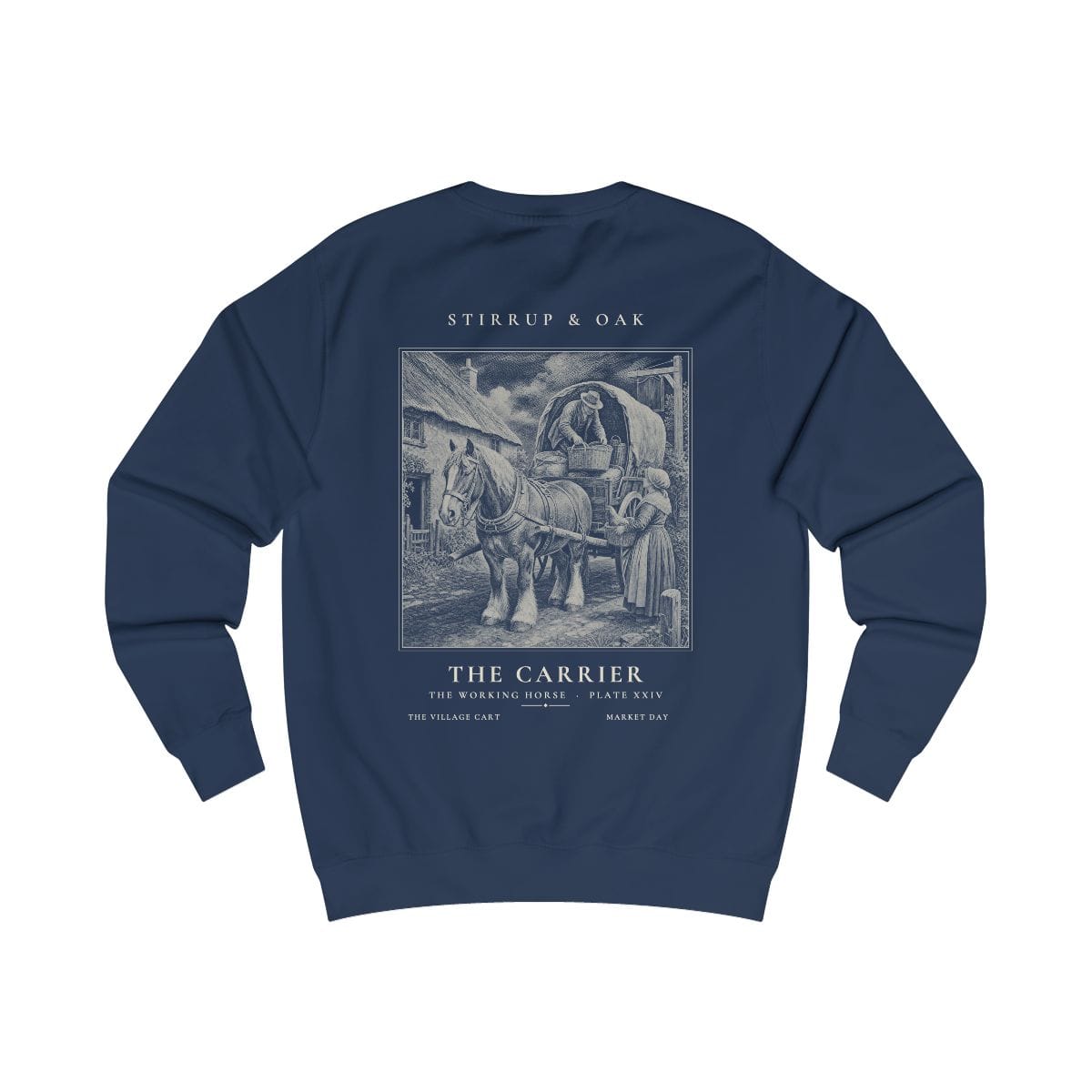 The Carrier - Crew Sweatshirt in Oxford Navy
