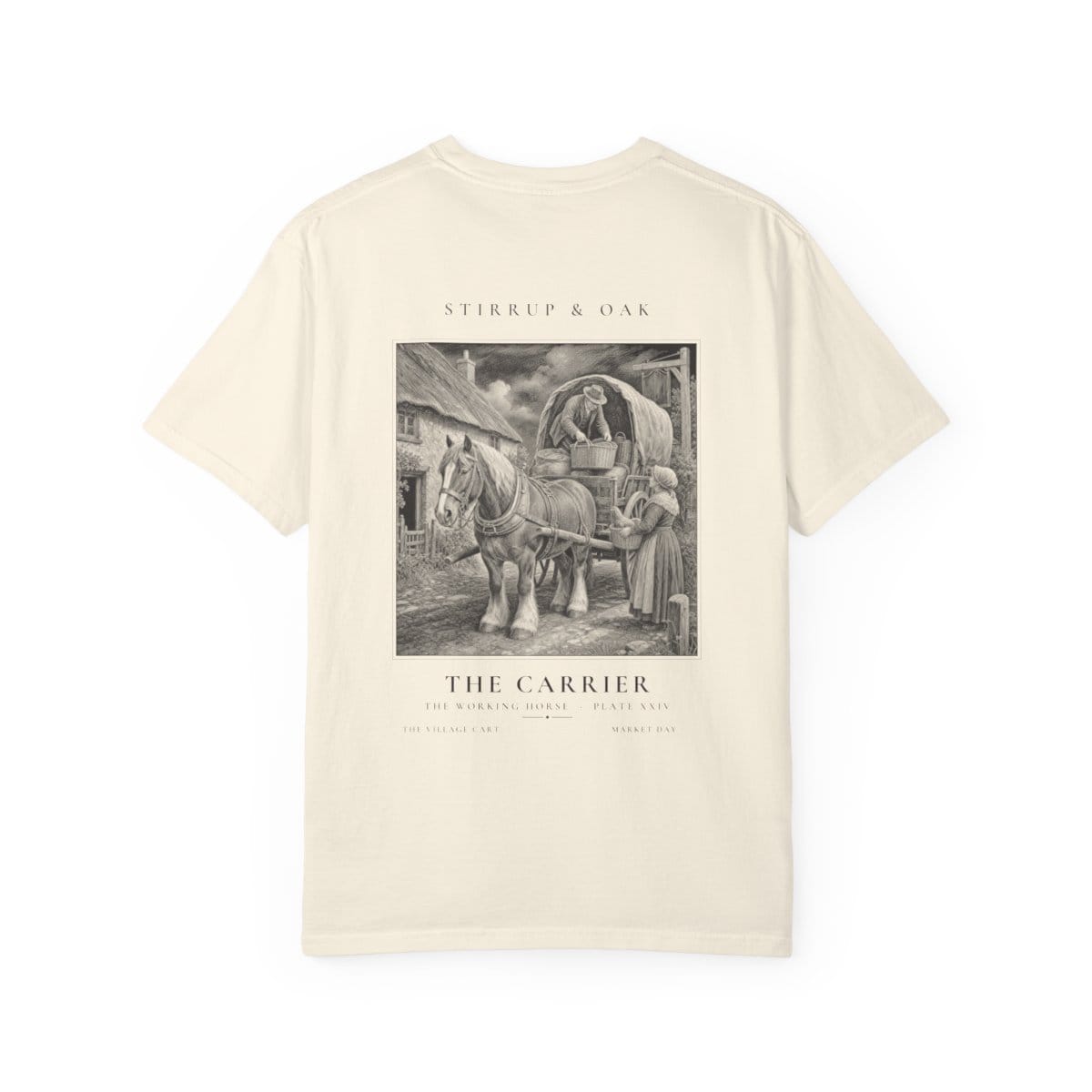 The Carrier - Heavyweight T-Shirt in Ivory