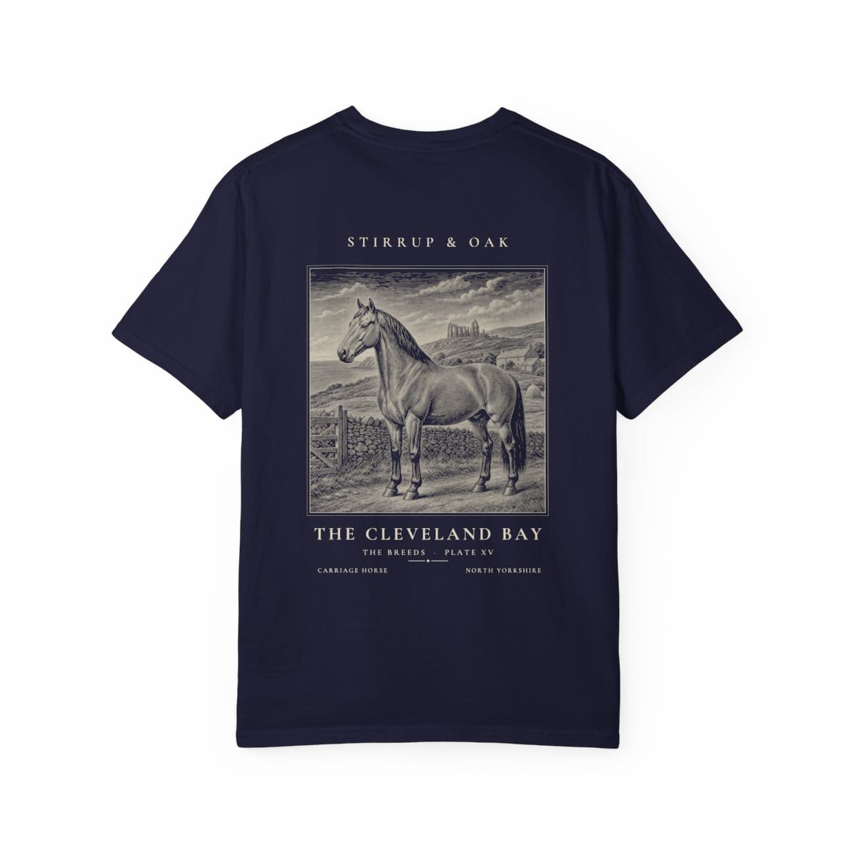 The Cleveland Bay - Heavyweight T-Shirt in True Navy