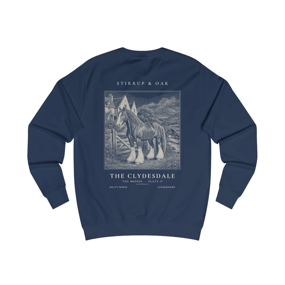 The Clydesdale - Crew Sweatshirt in Oxford Navy
