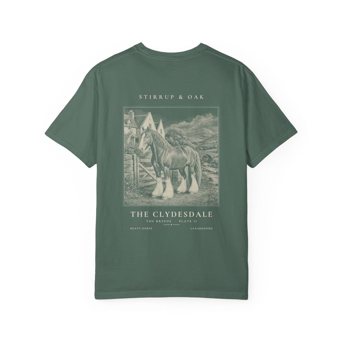 The Clydesdale - Heavyweight T-Shirt in Blue Spruce