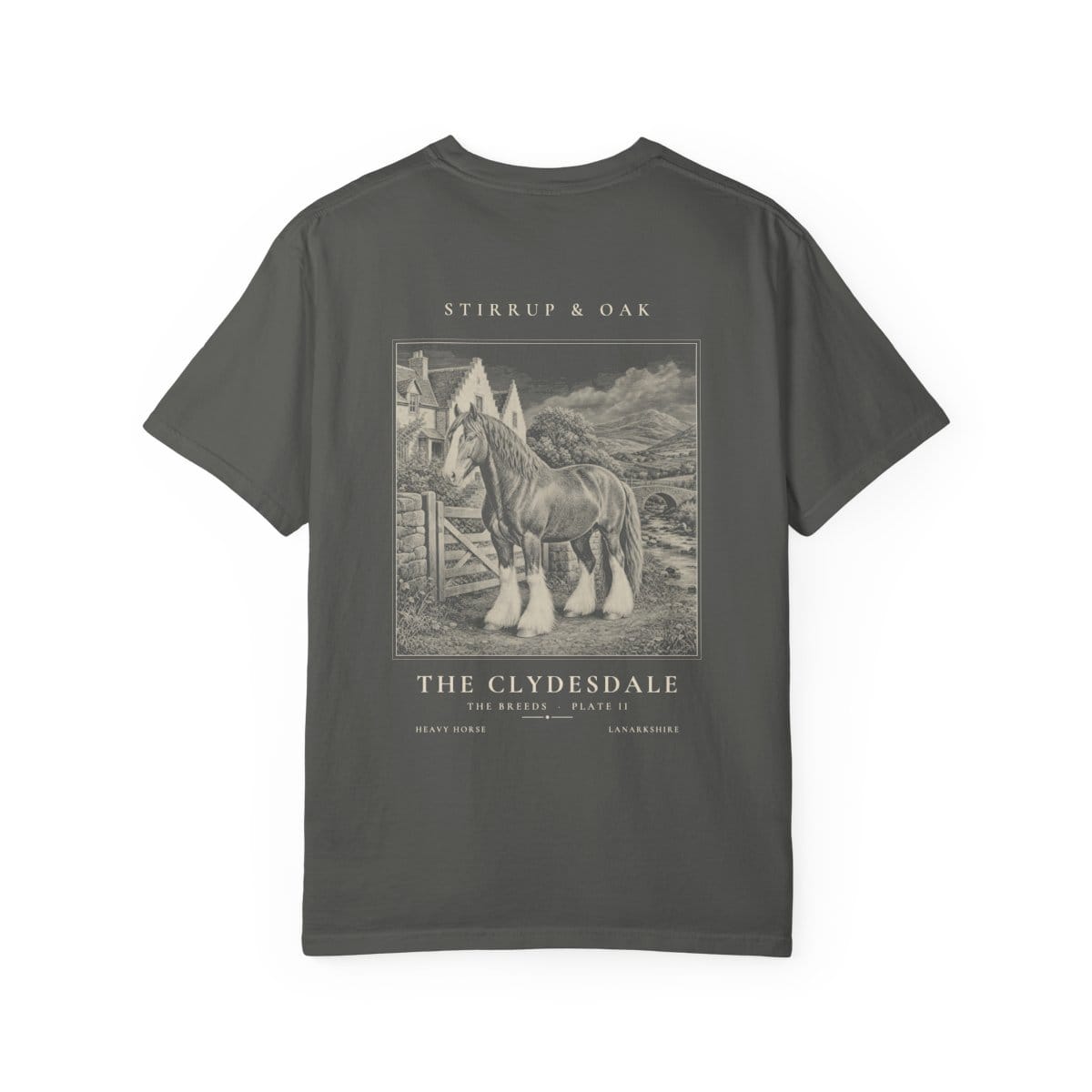 The Clydesdale - Heavyweight T-Shirt · Pepper / S