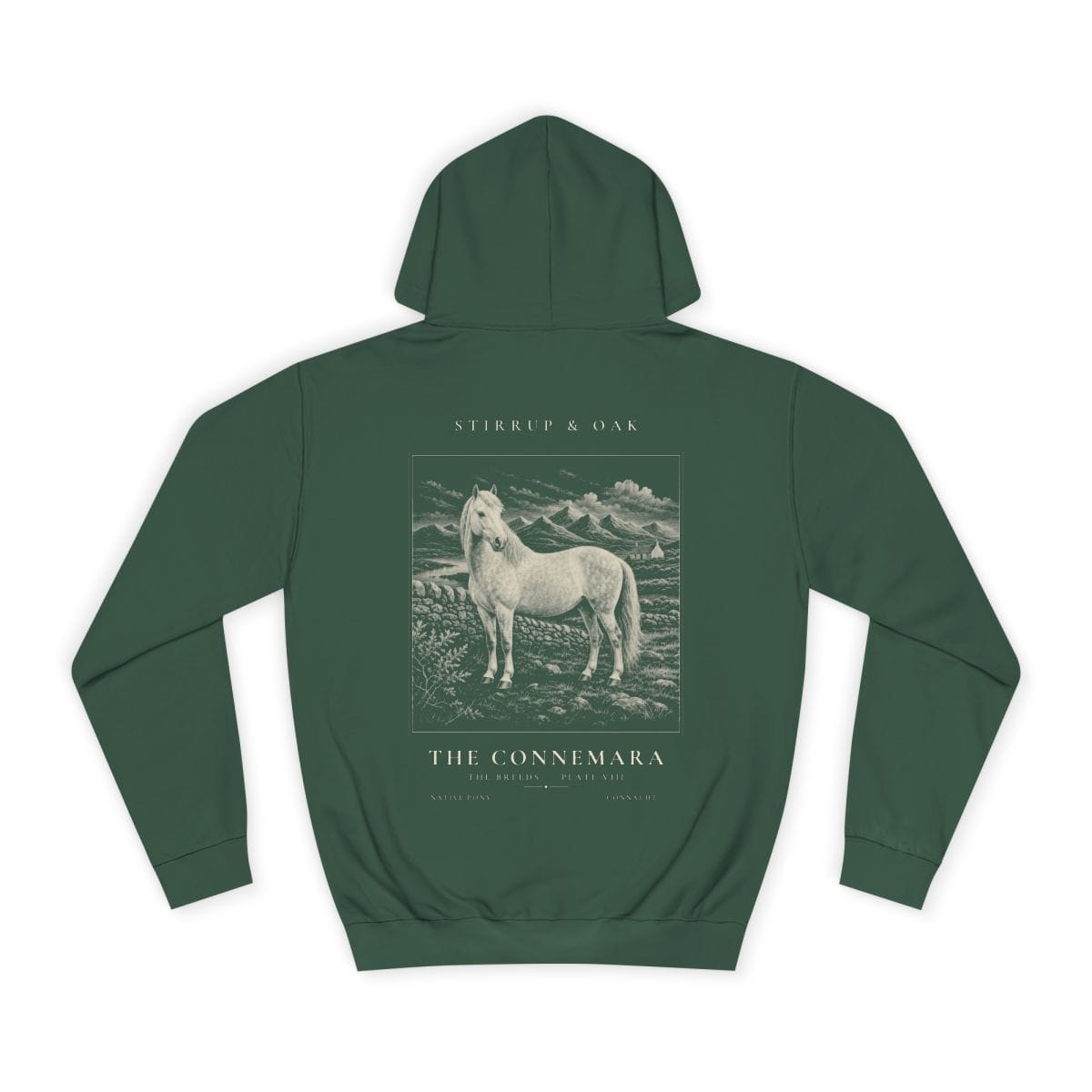 The Connemara - Heavyweight Hoodie in Bottle Green