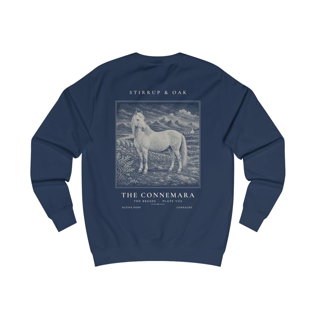 The Connemara - Crew Sweatshirt in Oxford Navy