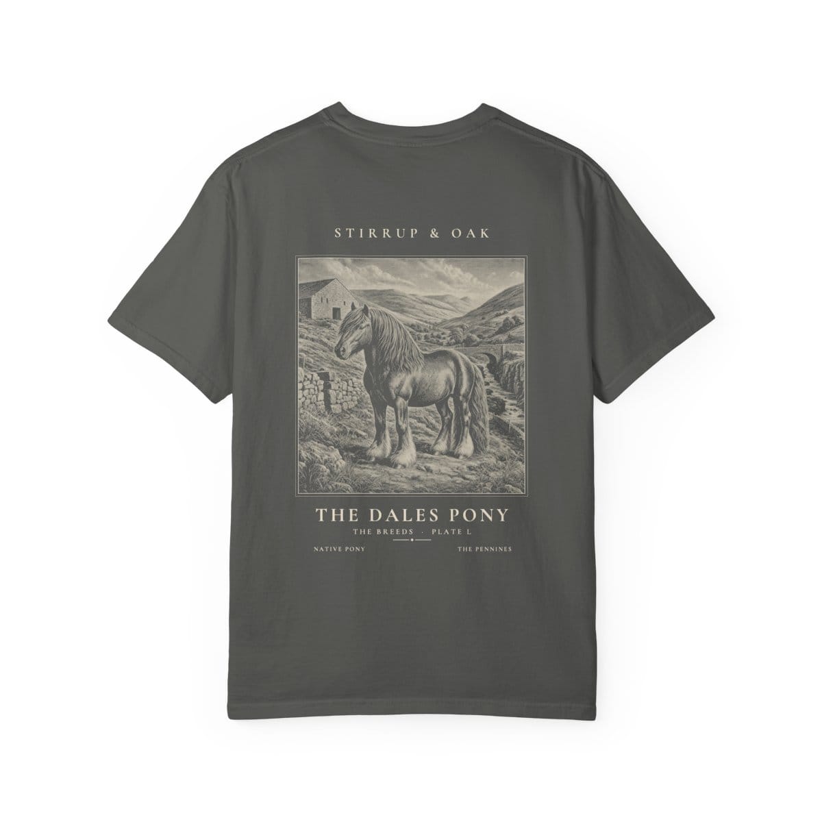The Dales Pony - Heavyweight T-Shirt · Pepper / S