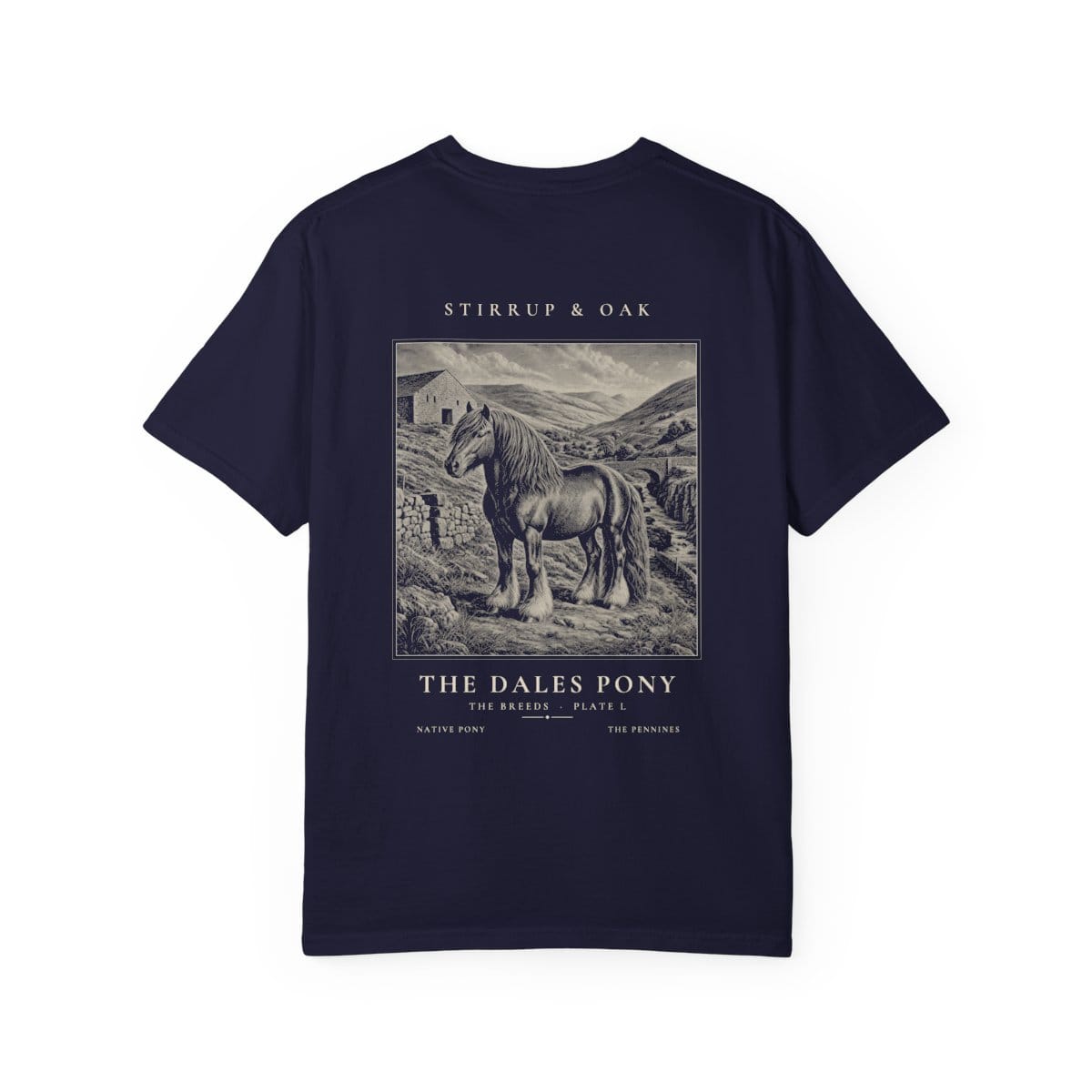 The Dales Pony - Heavyweight T-Shirt in True Navy
