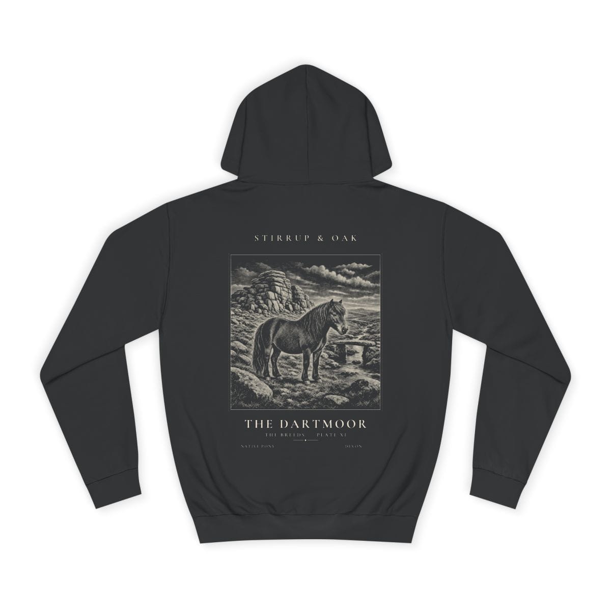 The Dartmoor - Heavyweight Hoodie · Jet Black / S