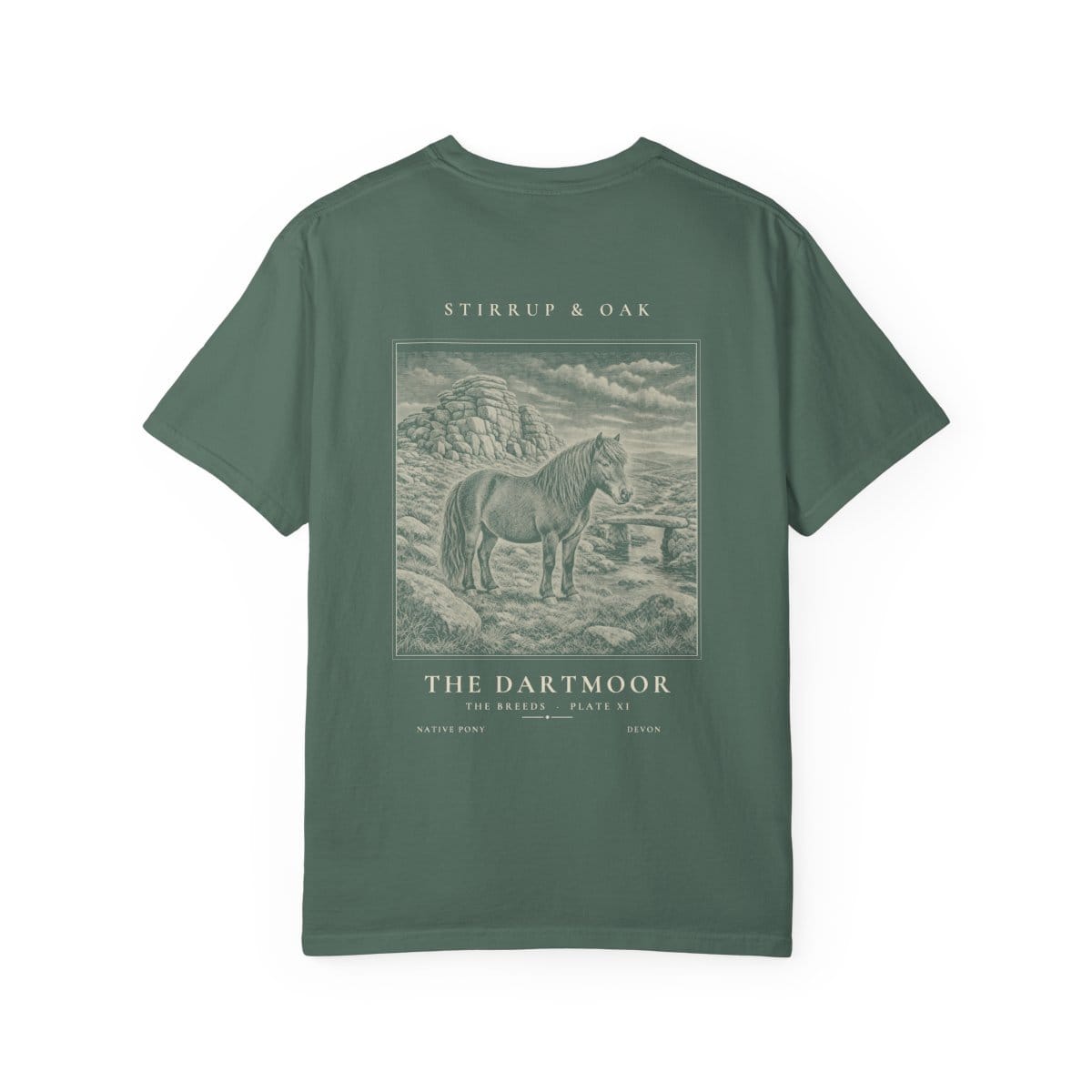 The Dartmoor - Heavyweight T-Shirt in Blue Spruce