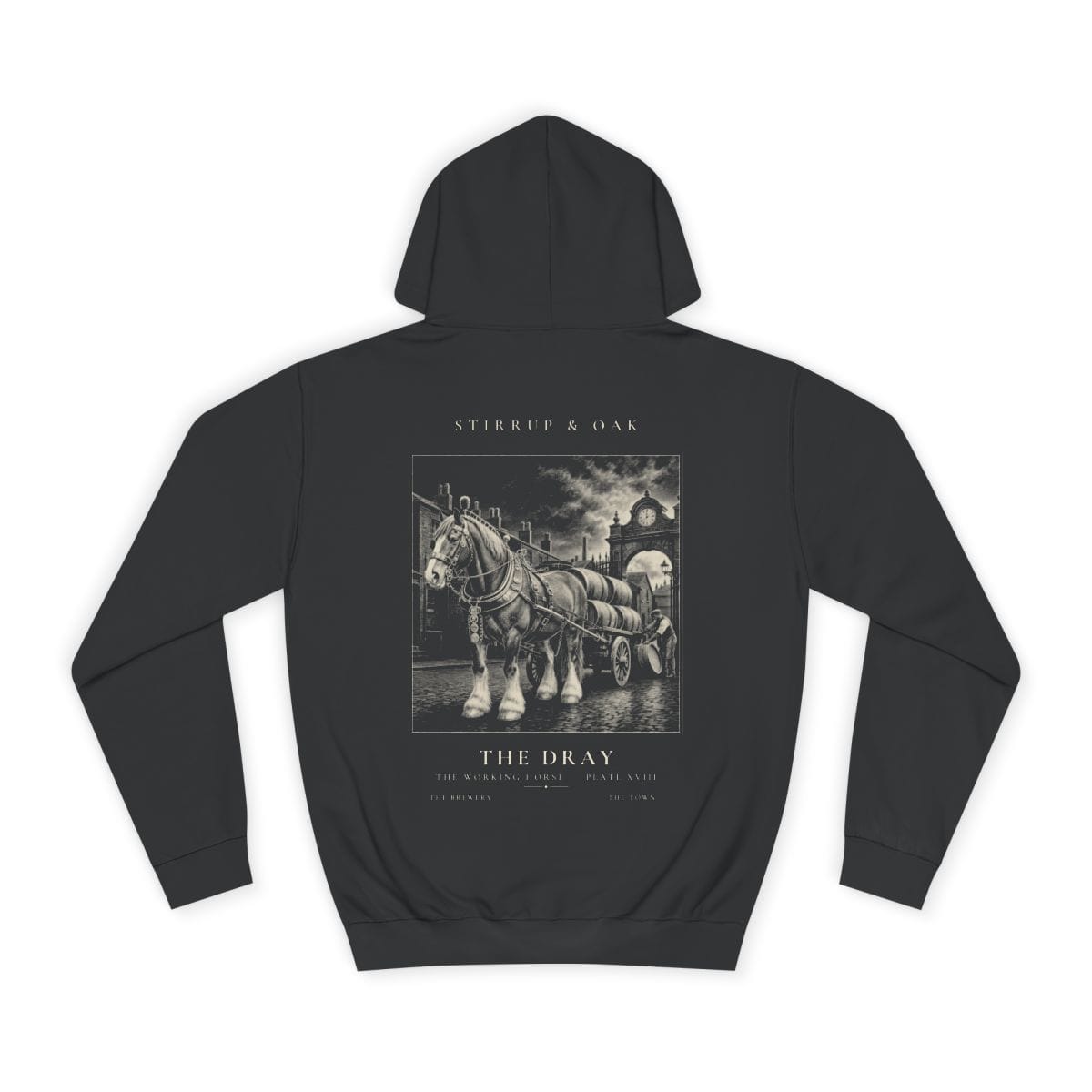 The Dray - Heavyweight Hoodie in Jet Black