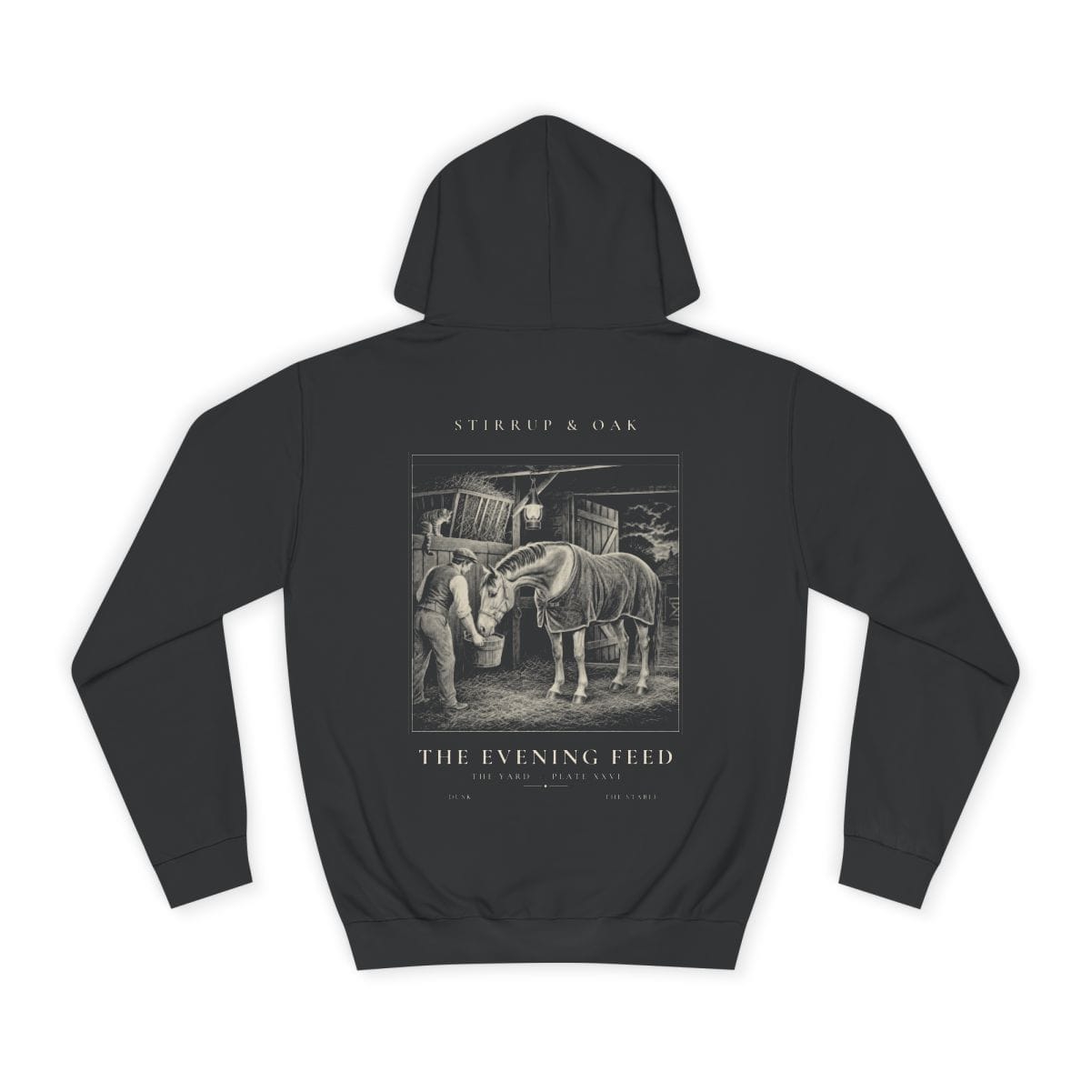 The Evening Feed - Heavyweight Hoodie · Jet Black / S