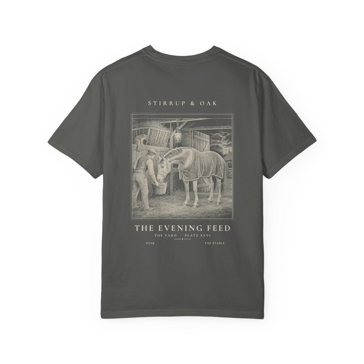 The Evening Feed - Heavyweight T-Shirt · Pepper / S