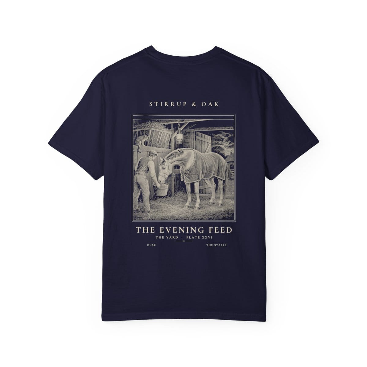 The Evening Feed - Heavyweight T-Shirt in True Navy