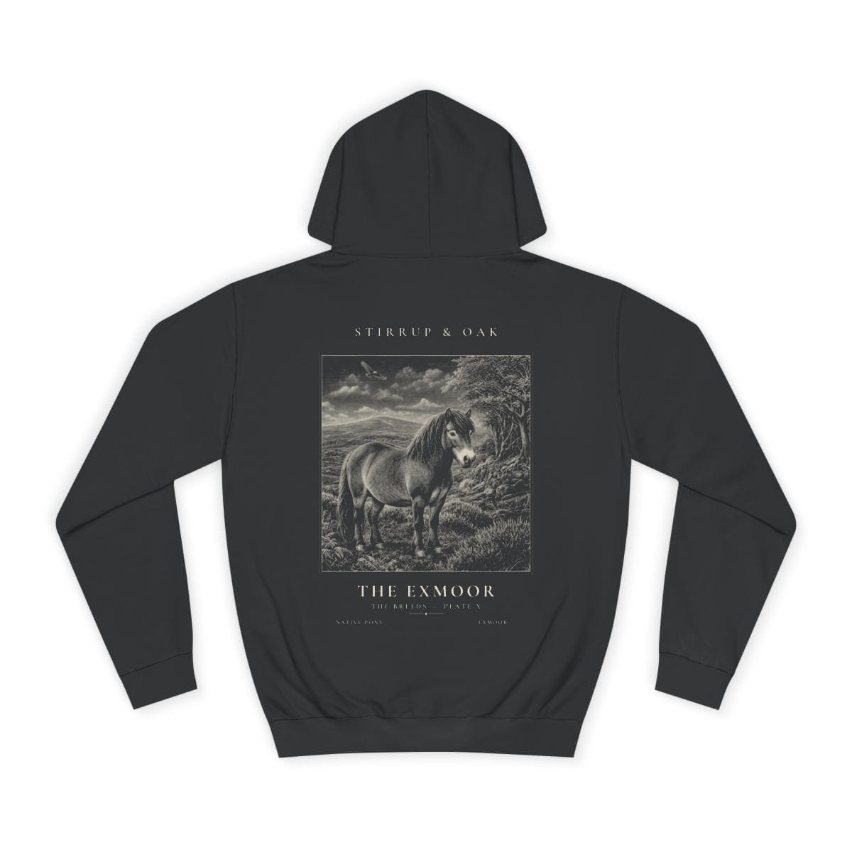 The Exmoor - Heavyweight Hoodie · Jet Black / S