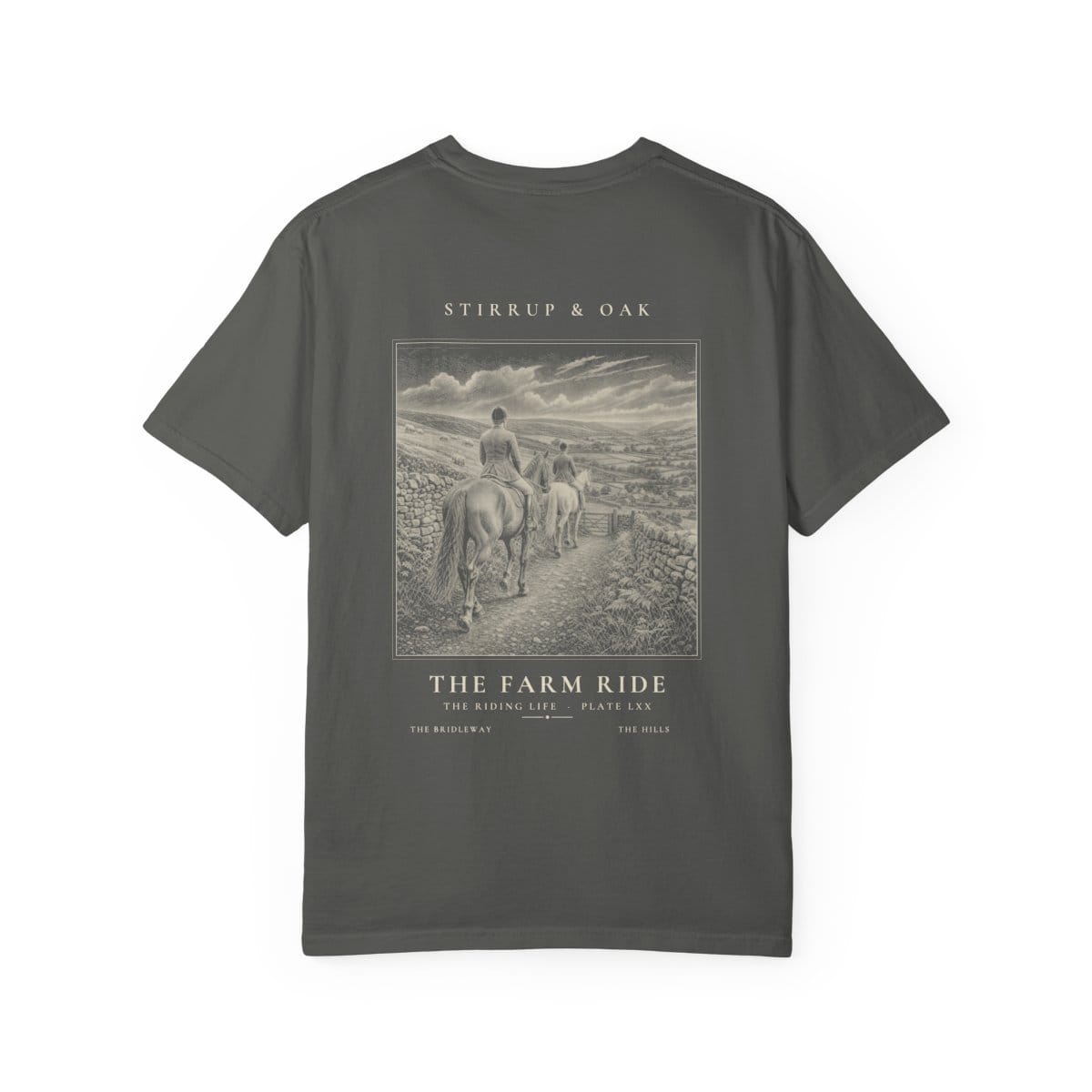 The Farm Ride - Heavyweight T-Shirt in Pepper